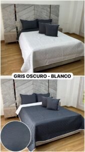 Blanco/Gris Oscuro