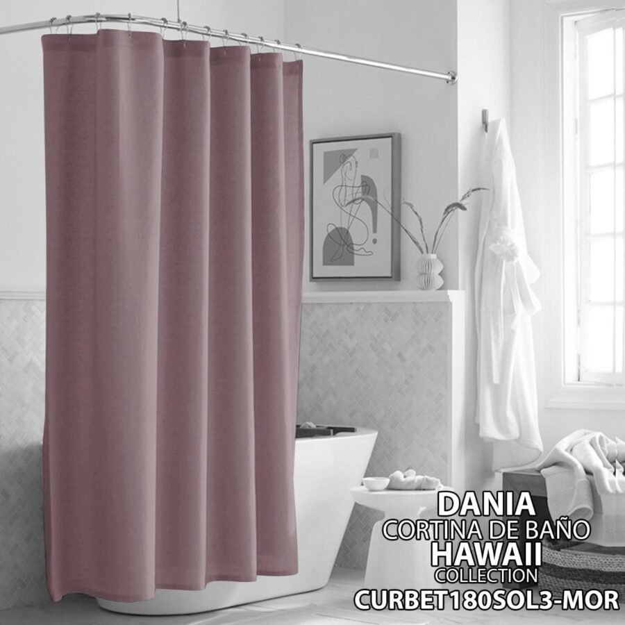 CORTINA DE BAÑO TELA IMPERMEABLE