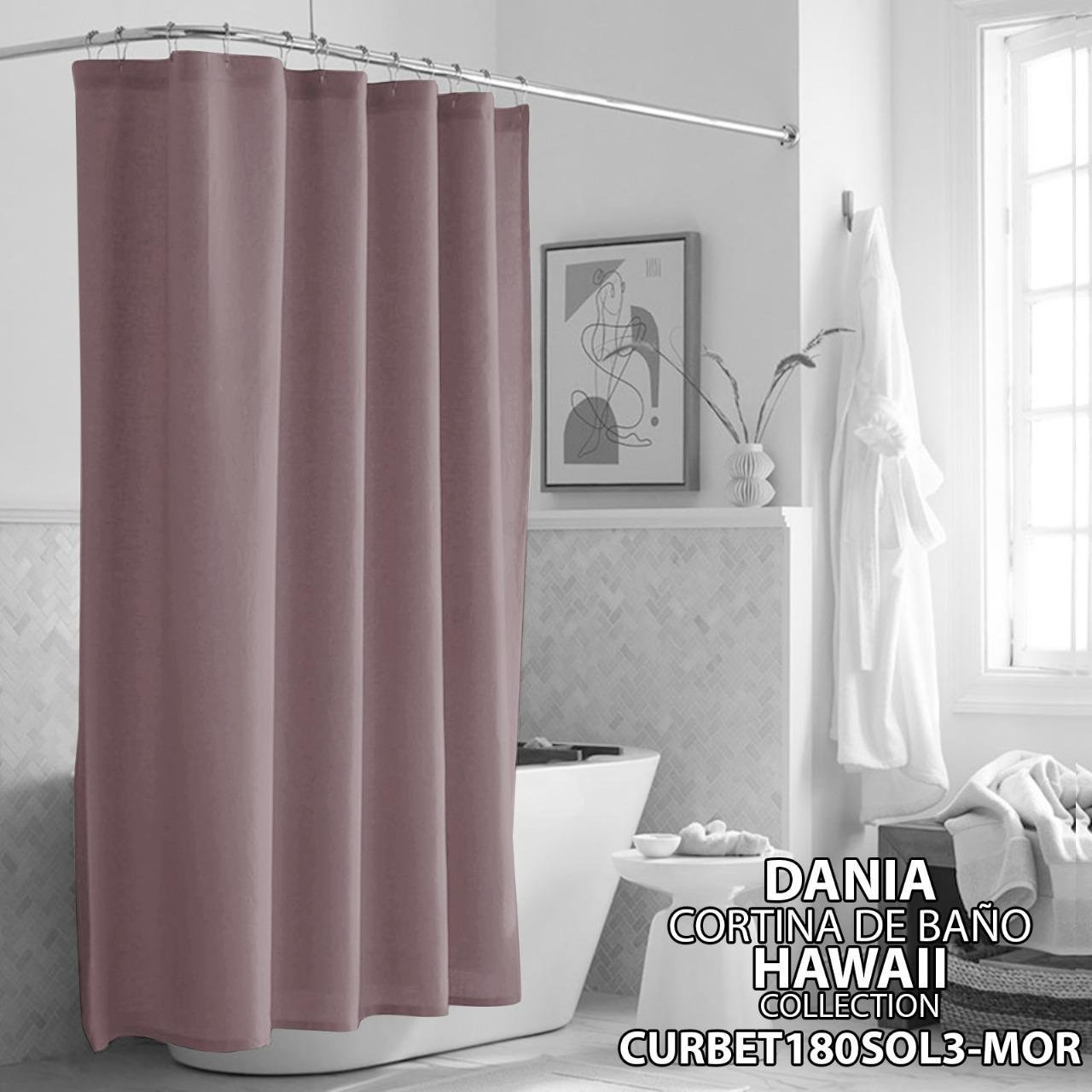 CORTINA DE BAÑO TELA IMPERMEABLE