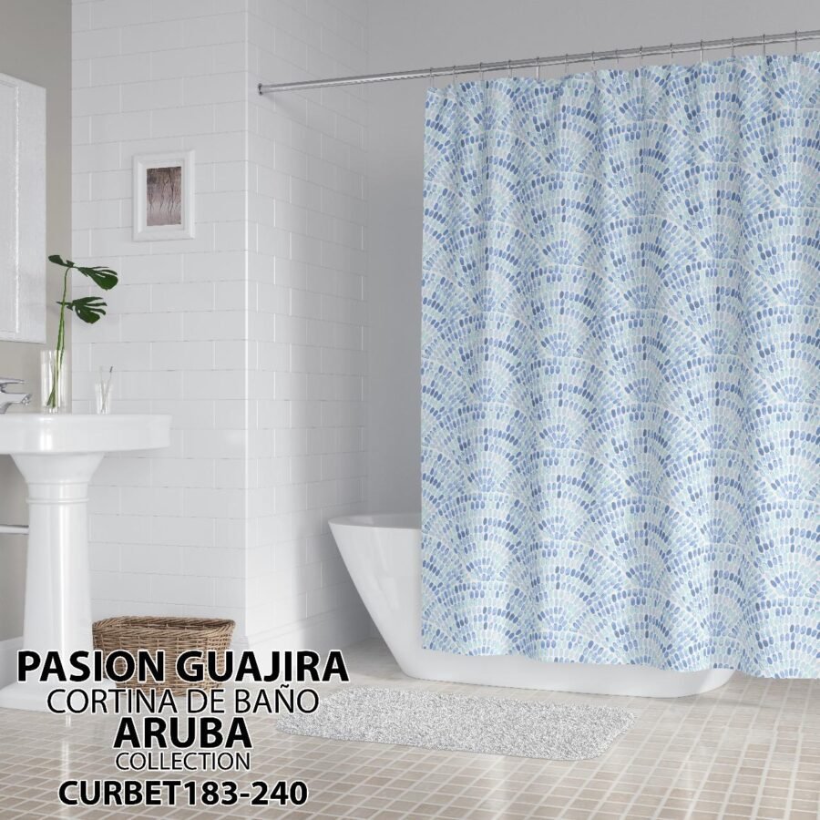 CORTINA DE BAÑO TELA IMPERMEABLE - Image 3