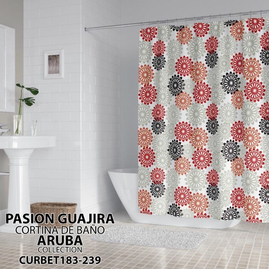 CORTINA DE BAÑO TELA IMPERMEABLE - Image 4