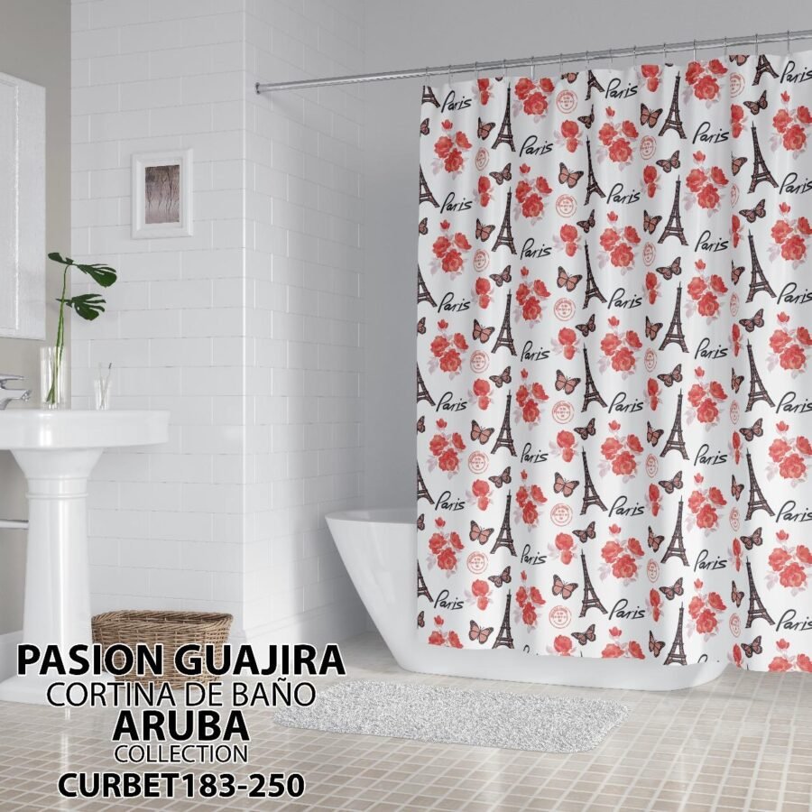 CORTINA DE BAÑO TELA IMPERMEABLE - Image 5