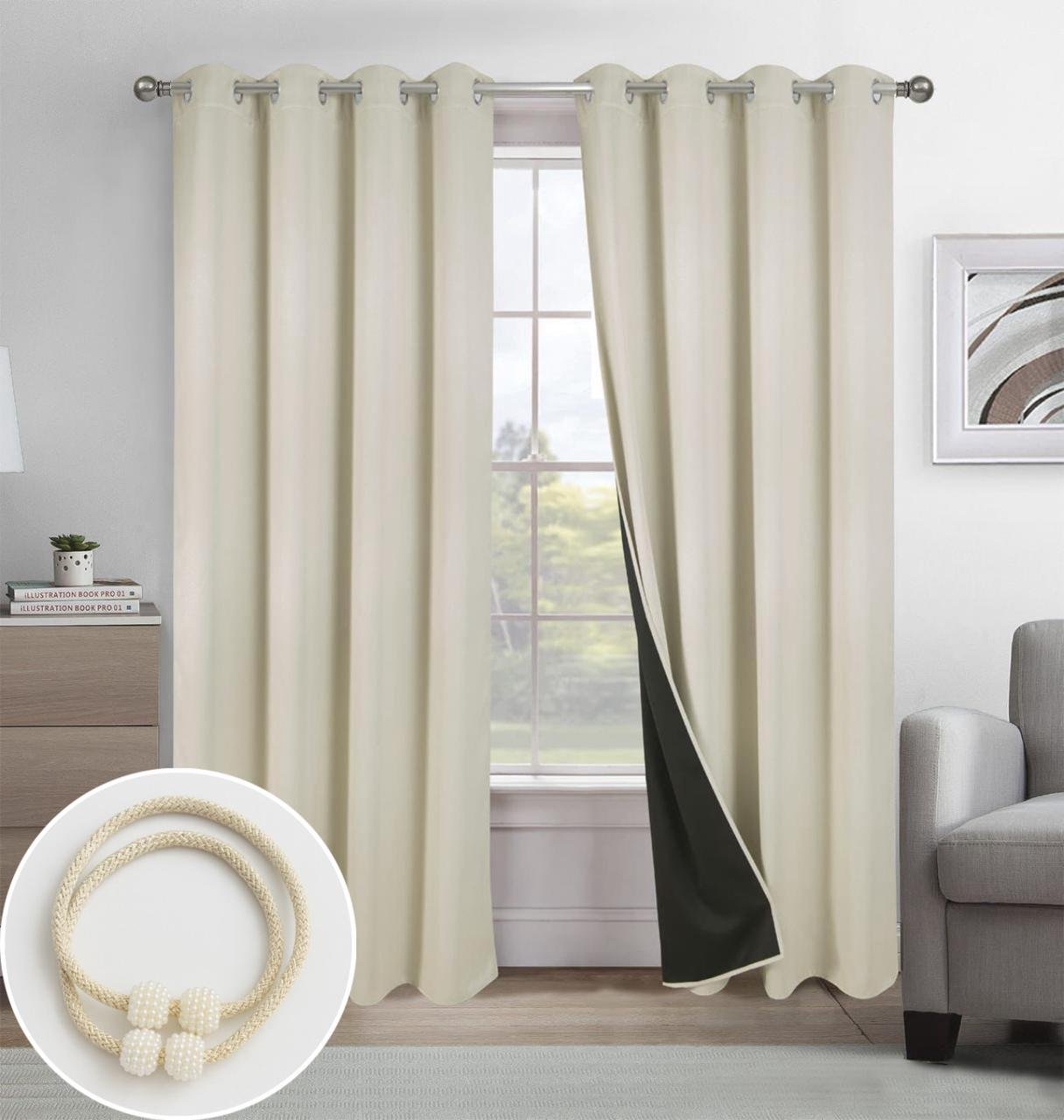 Vista alternativa de CORTINA PREMIUM 100% BLACK OUT