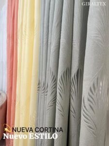 CORTINA EN ARGOLLA CON TEJIDO EN VELO