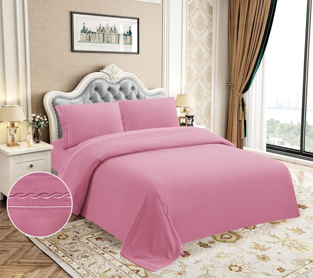 Vista alternativa de SABANA DE LUJO BORDADA