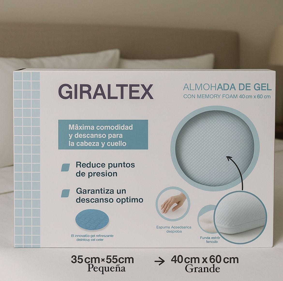 Vista alternativa de ALMOHADA CERVICAL CON ESPUMA DE ALTA DENSIDAD CON GEL