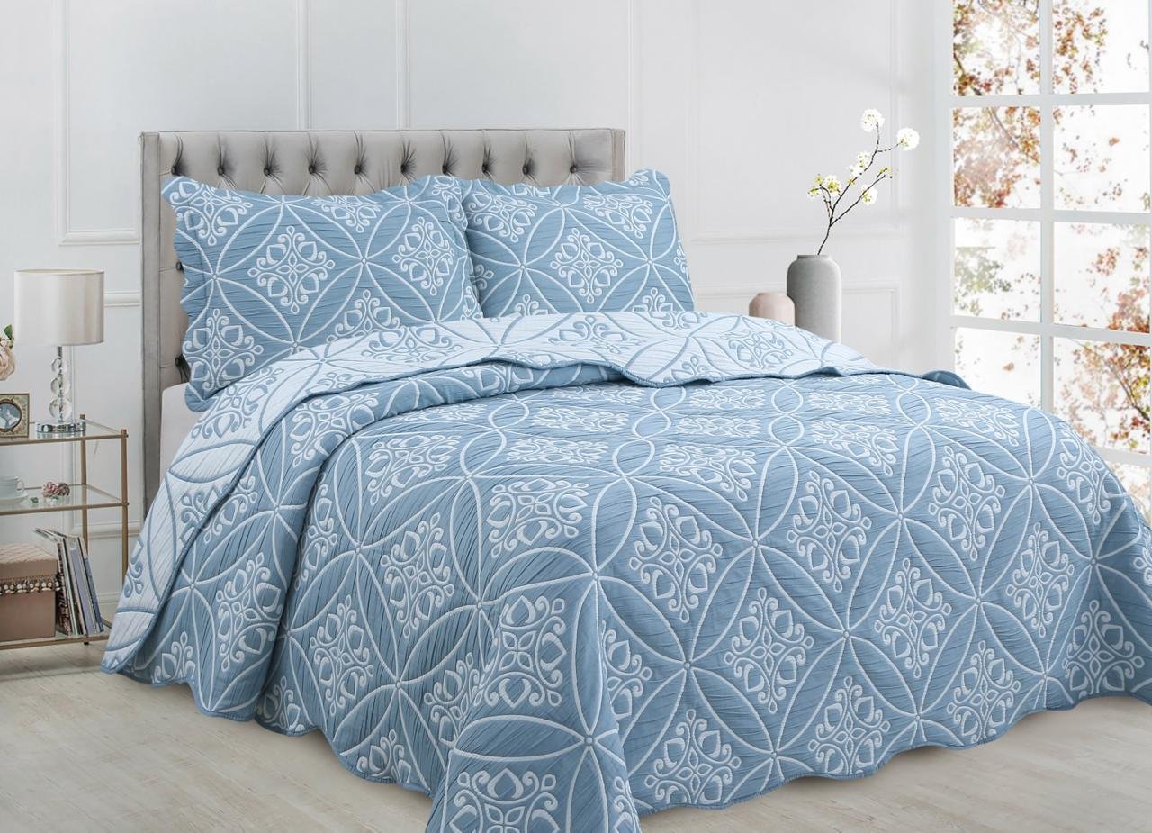 Vista alternativa de COLCHA DE LUJO EN TEJIDO DE JACQUARD