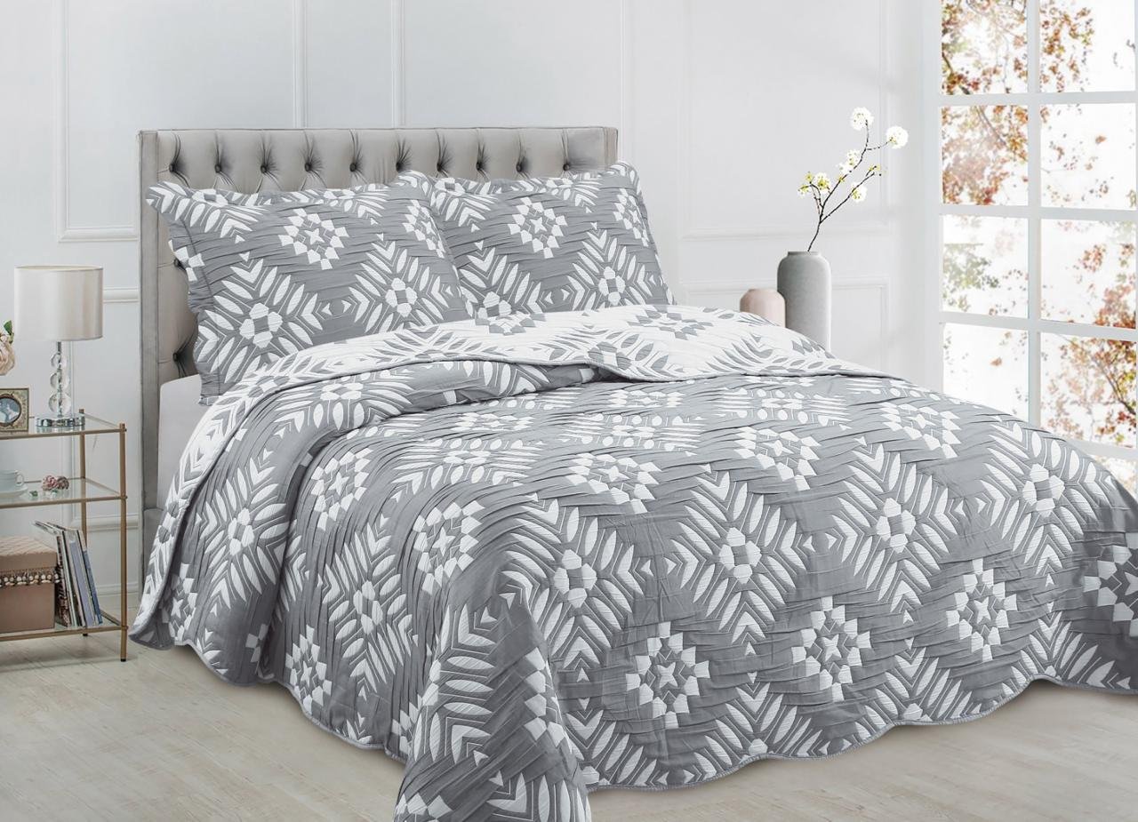 COLCHA DE LUJO EN TEJIDO DE JACQUARD