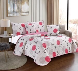 COLCHA ESPAÑOLA ESTAMPADA CORAL "D'HOME"