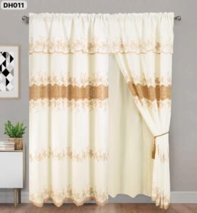 CORTINA EN LINO BORDADA XL