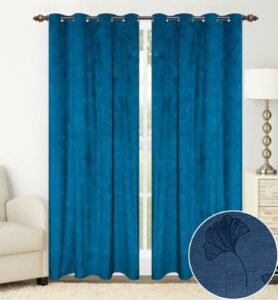 CORTINA GAMUZADA CON ARGOLLA