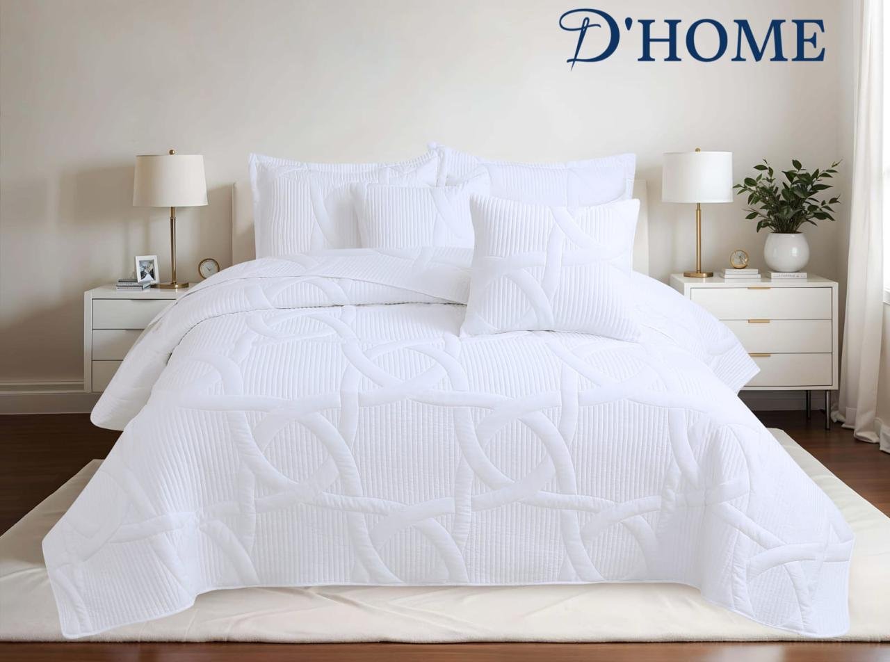 Vista alternativa de COLCHA BORDADA CUARZO