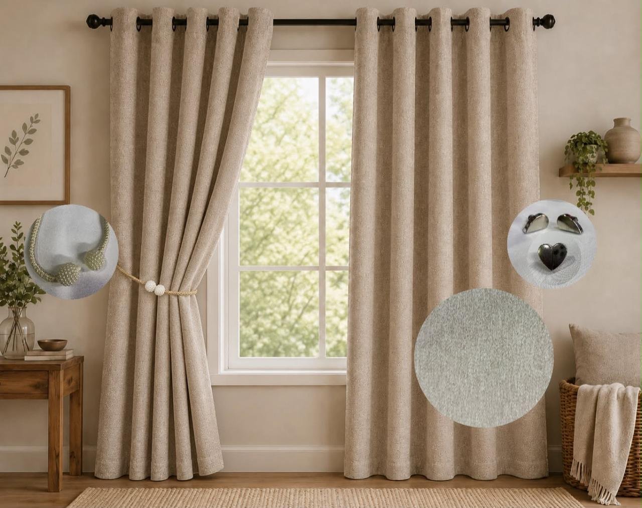 Cortina Blackout En Lino Premium